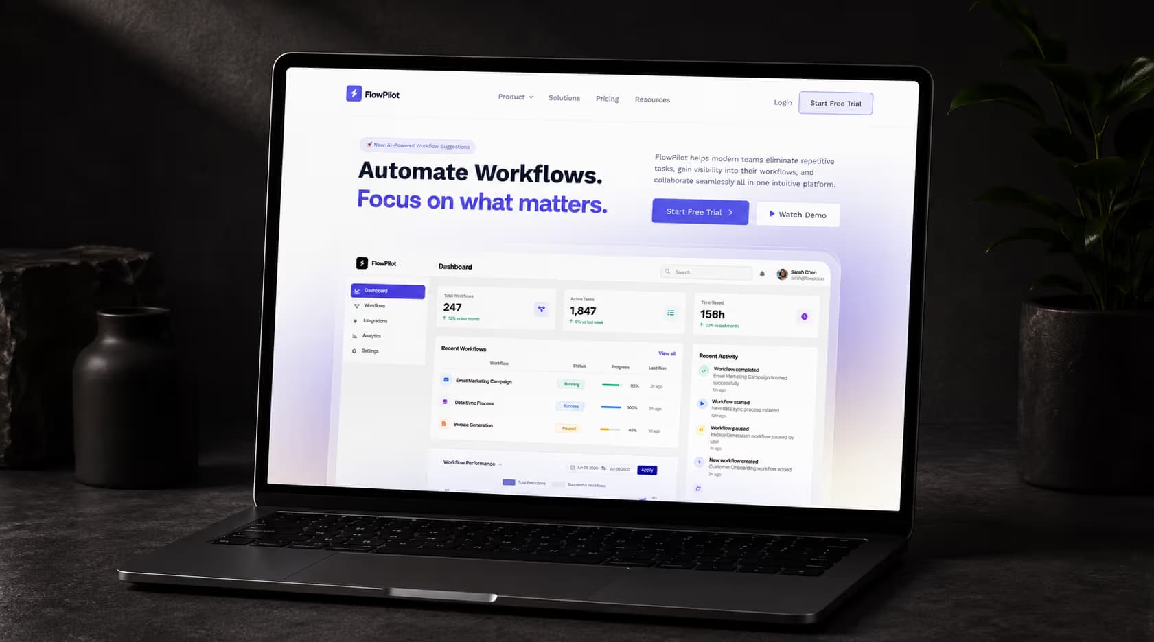 SaaS Website