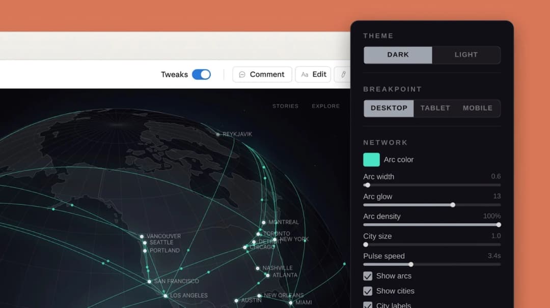 Claude Design interface example